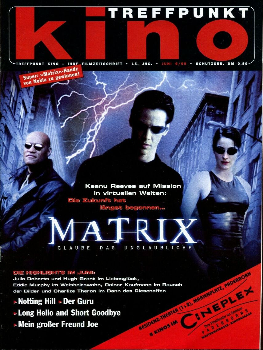 TREFFPUNKT KINO magazine side cover Issue 6  June 1999