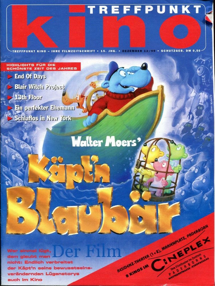 TREFFPUNKT KINO magazine side cover Issue 12  December 1999