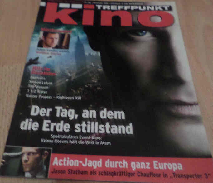 TREFFPUNKT KINO magazine side cover December 2008
