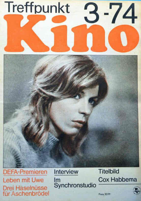 TREFFPUNKT KINO (DDR) magazine side cover Issue 3  1974