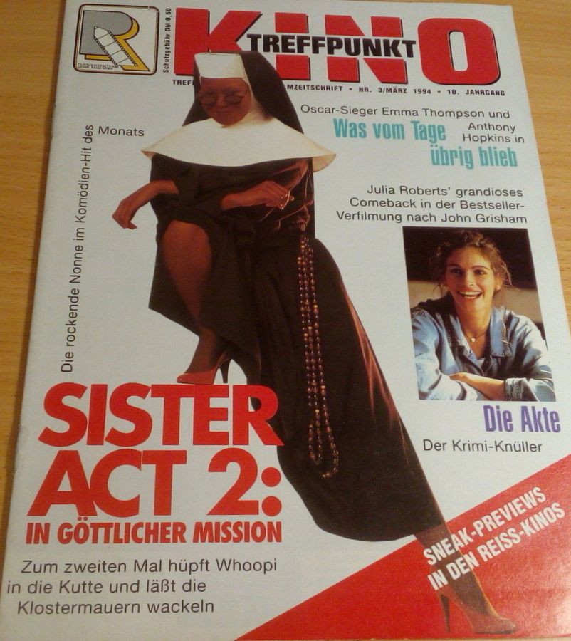 TREFFPUNKT KINO magazine side cover March 1994