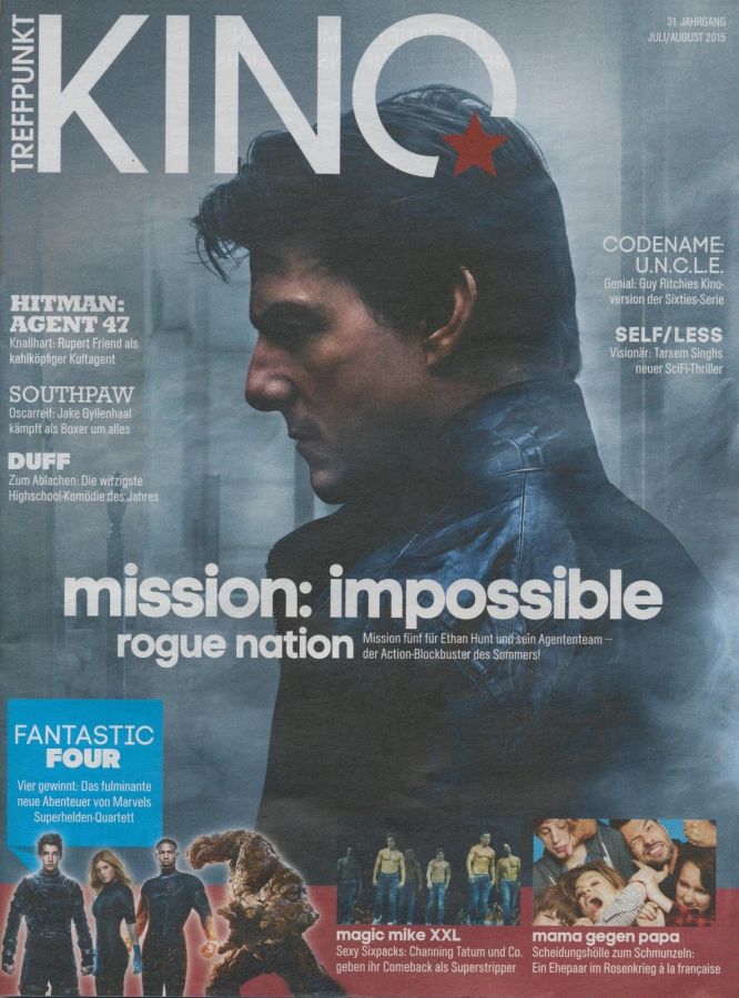 TREFFPUNKT KINO magazine side cover July/August 2015
