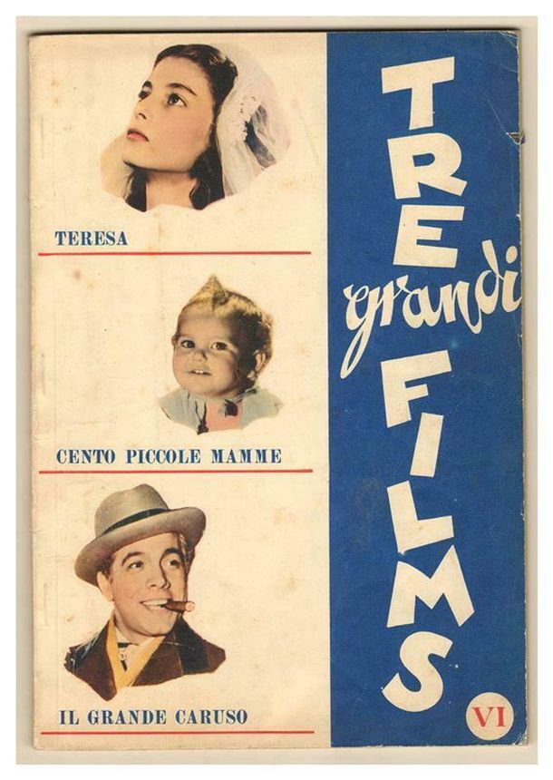 TRE GRANDI FILMS magazine side cover Issue 23   1952