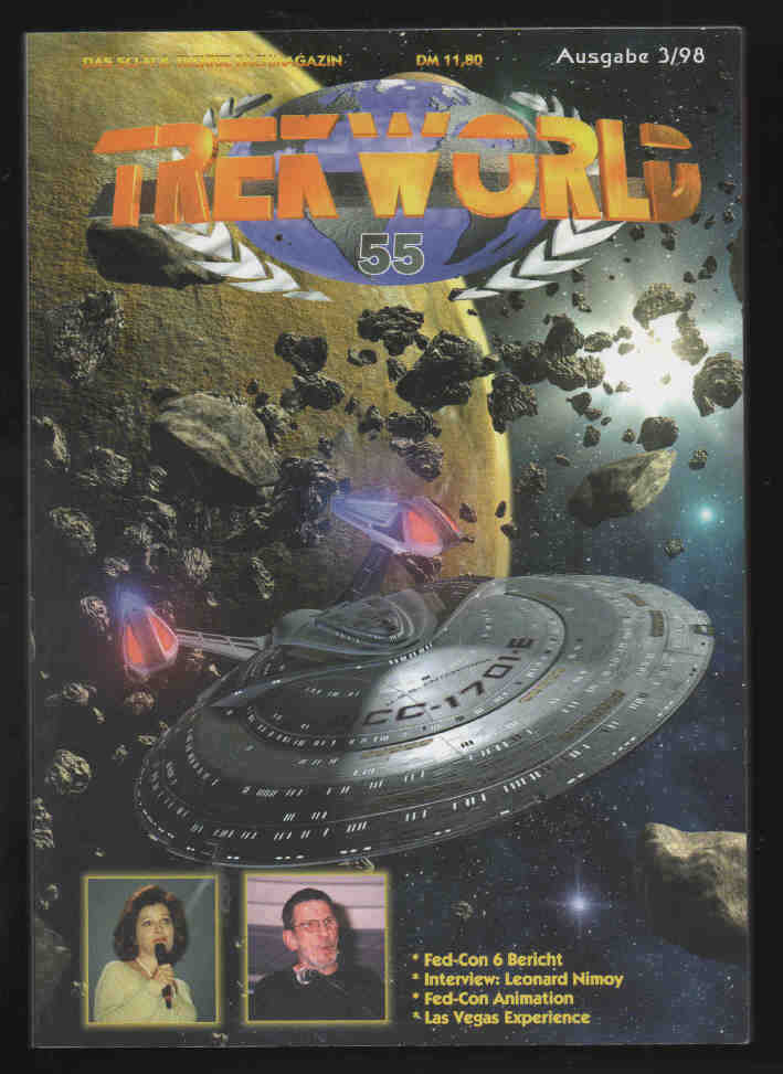 TREKWORLD magazine side cover Issue 55  March 1998