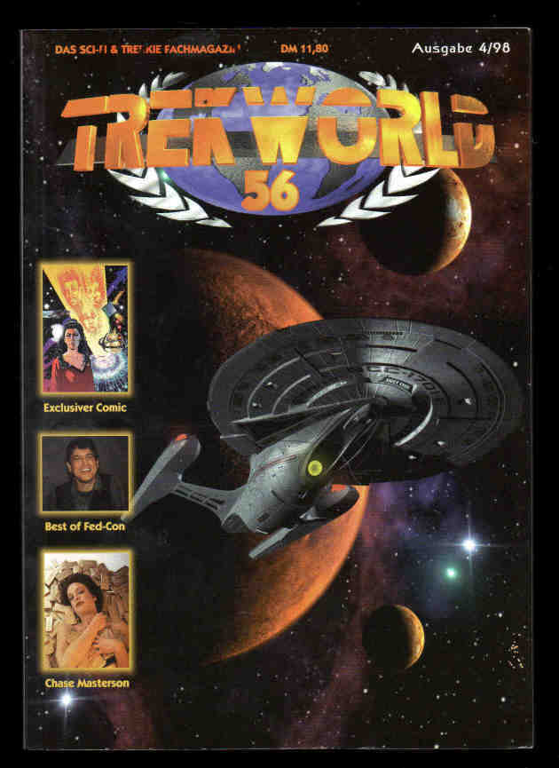 TREKWORLD magazine side cover Issue 56  April 1998