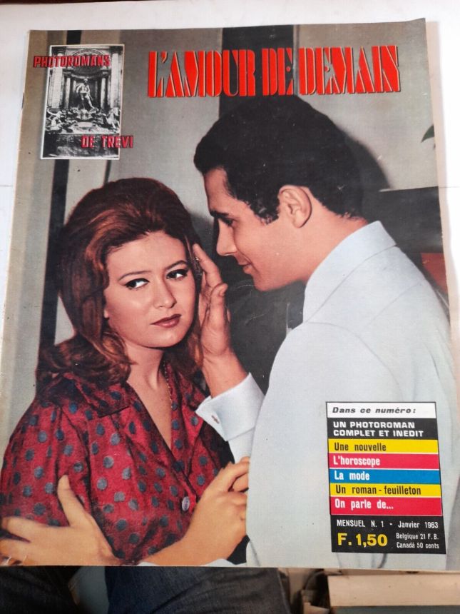 PHOTOROMANS DE TREVI magazine side cover  January 1963