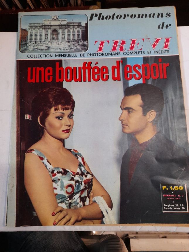 PHOTOROMANS DE TREVI magazine side cover  July 1963