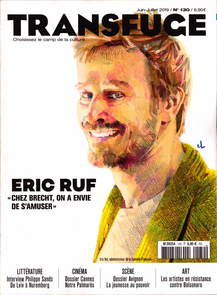TRANSFUGE magazine side cover Issue 130  June/July 2019