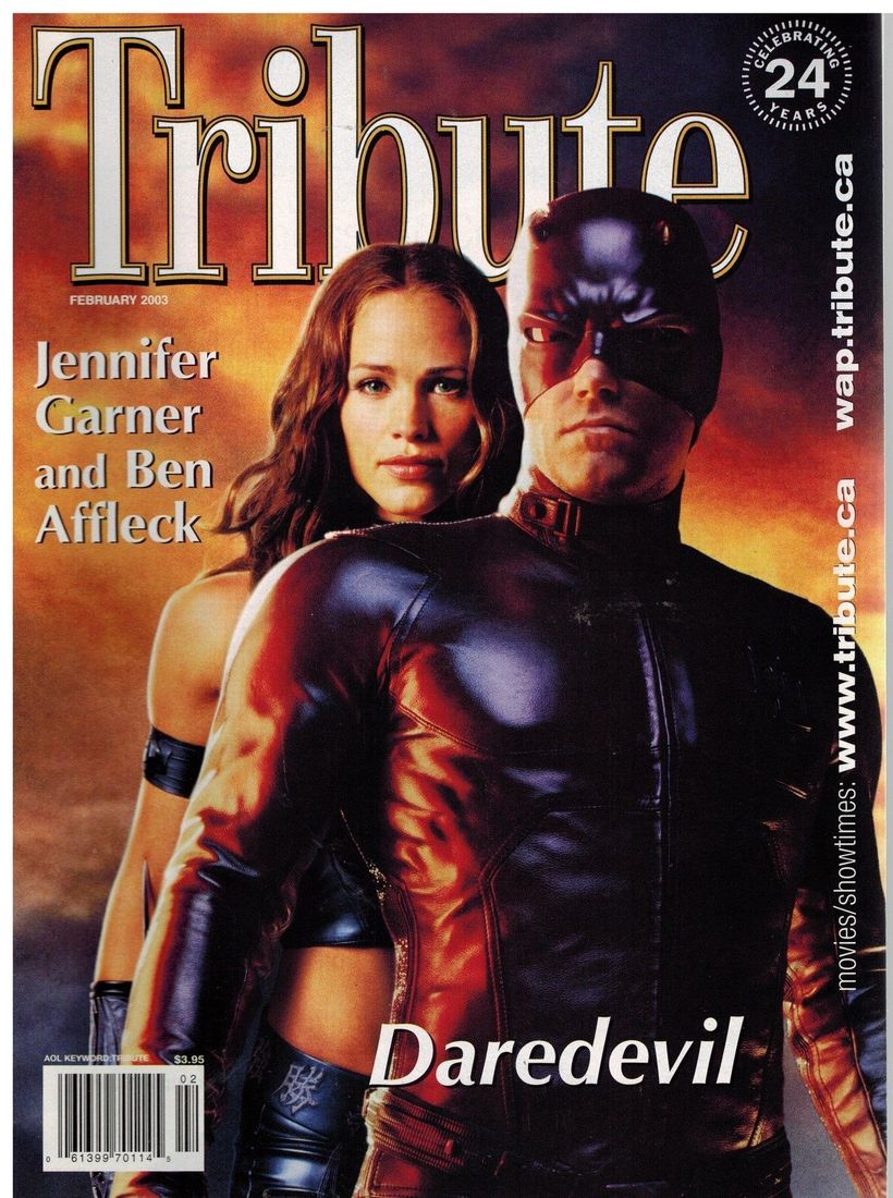 TRIBUTE magazine side cover February 2003
