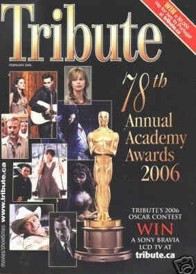 TRIBUTE magazine side cover February 2006