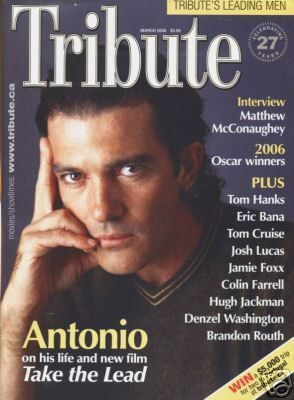 TRIBUTE magazine side cover March 2006