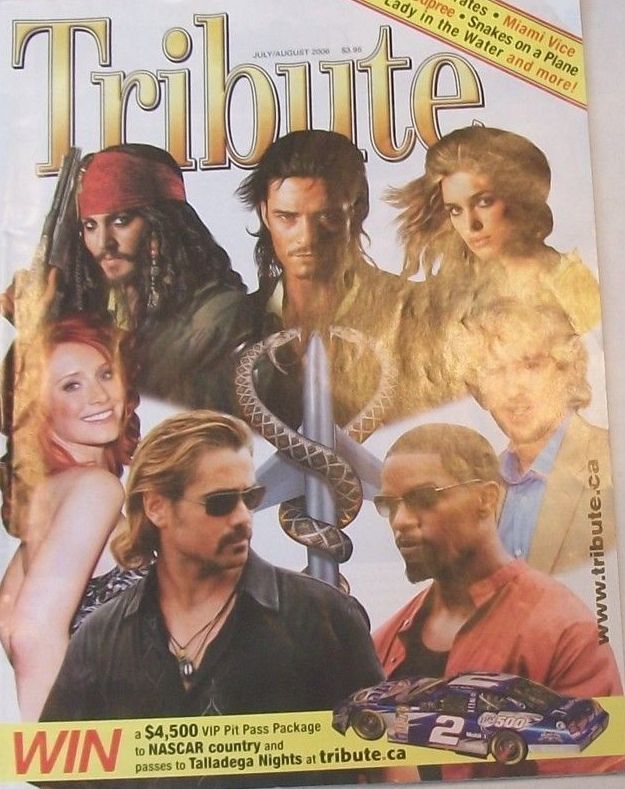 TRIBUTE magazine side cover July/August 2006