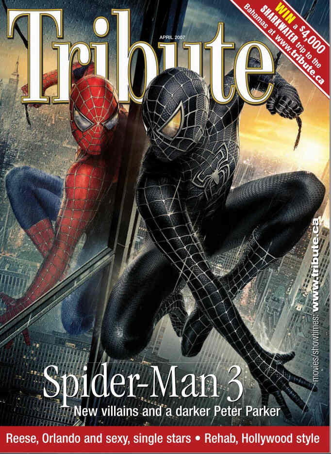 TRIBUTE magazine side cover April 2007