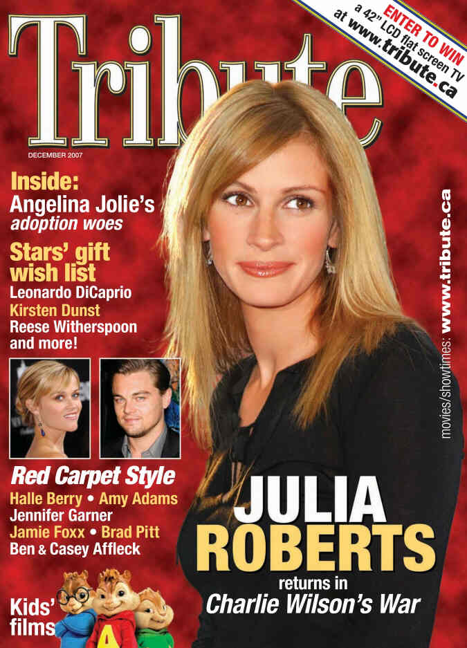TRIBUTE magazine side cover December 2007