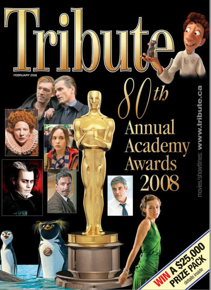 TRIBUTE magazine side cover February 2008