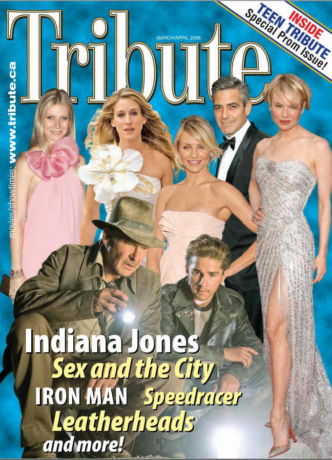 TRIBUTE magazine side cover March/April 2008