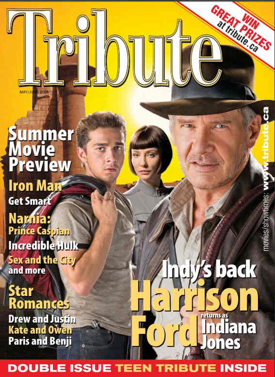 TRIBUTE magazine side cover May-June 2008