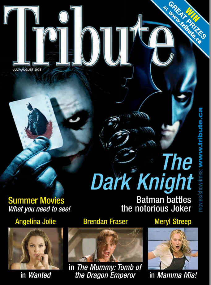 TRIBUTE magazine side cover July/August 2008