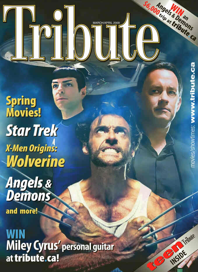 TRIBUTE magazine side cover March-April 2009