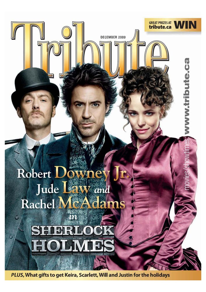 TRIBUTE magazine side cover December 2009
