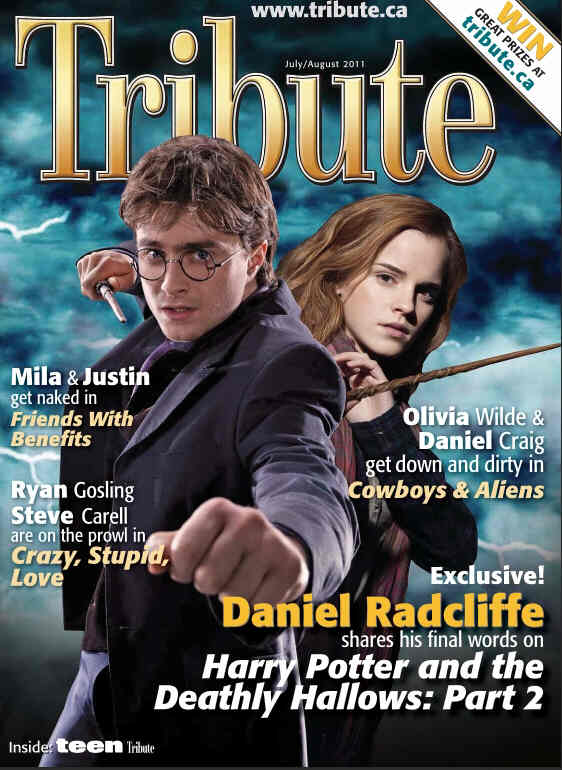 TRIBUTE magazine side cover July/August 2011