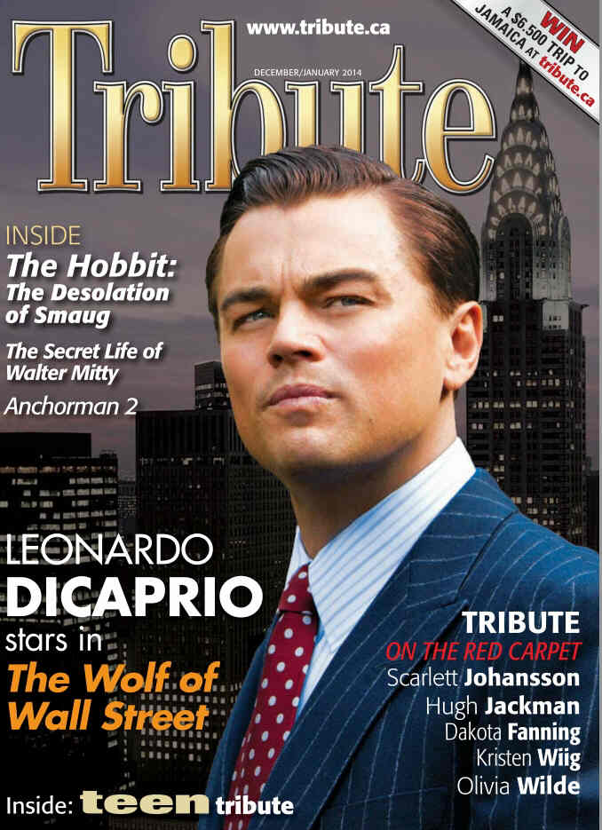 TRIBUTE magazine side cover December-January 2013