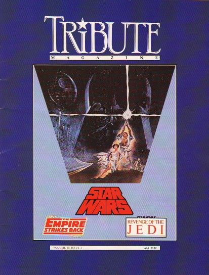 TRIBUTE magazine side cover  Vol 3 # 1 Fall 1982