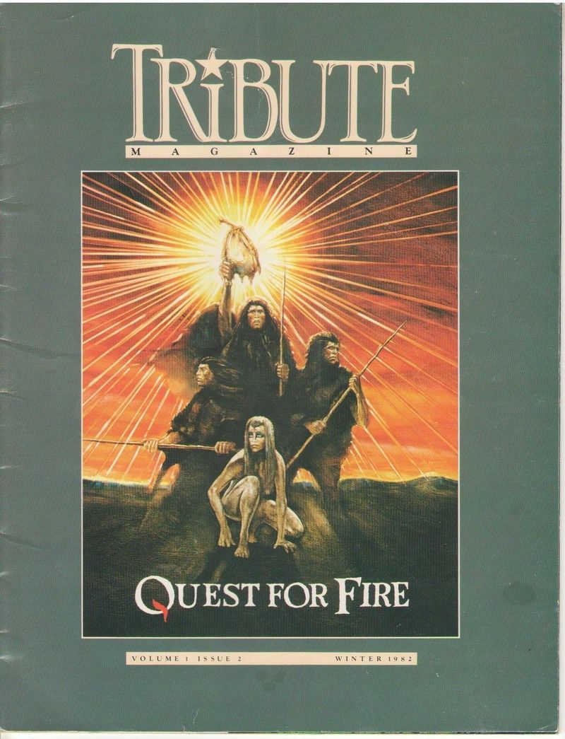 TRIBUTE magazine side cover Issue 2  Vol 1 # 2 Winter 1982