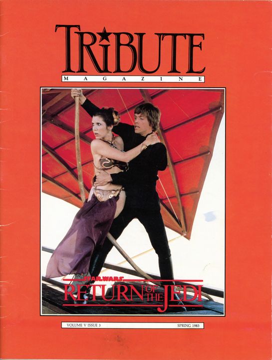 TRIBUTE magazine side cover  Vol 5 # 3 Spring 1983