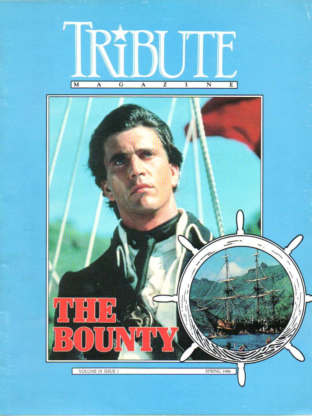 TRIBUTE magazine side cover  Vol 9 # 1  1984