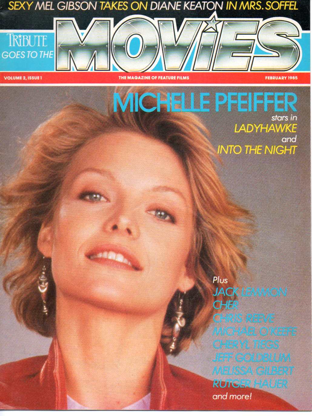 TRIBUTE magazine side cover  Vol 2 # 1 February 1985