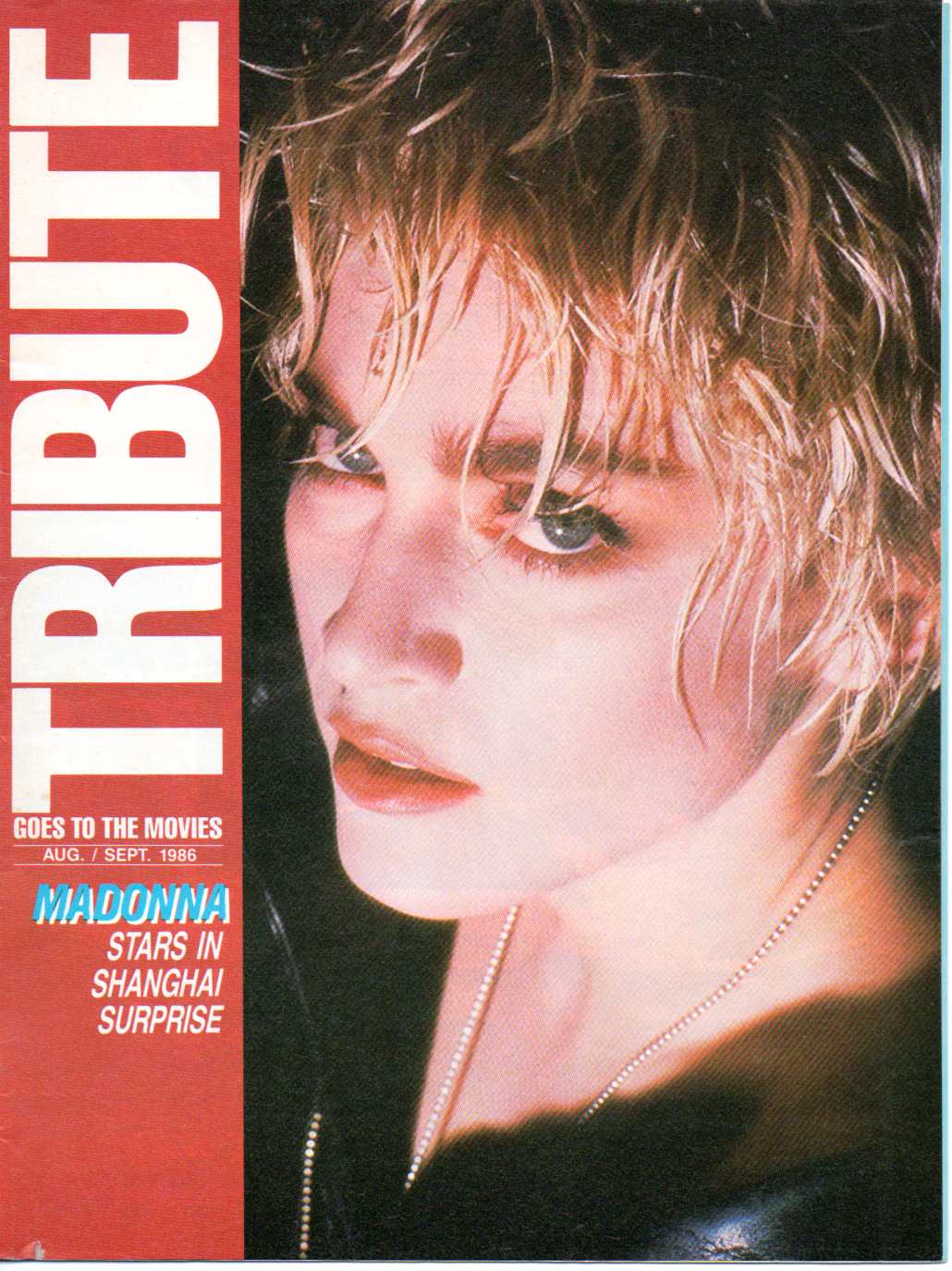 TRIBUTE magazine side cover  Vol 3 # 4 August/September 1986