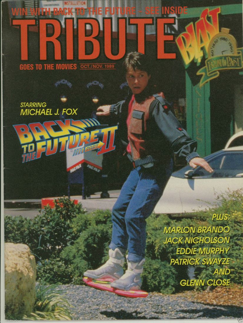 TRIBUTE magazine side cover  Vol 6 # 5 October/November 1989