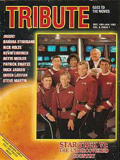 TRIBUTE magazine side cover  Vol 8 No 7 December 1991/January 1992 