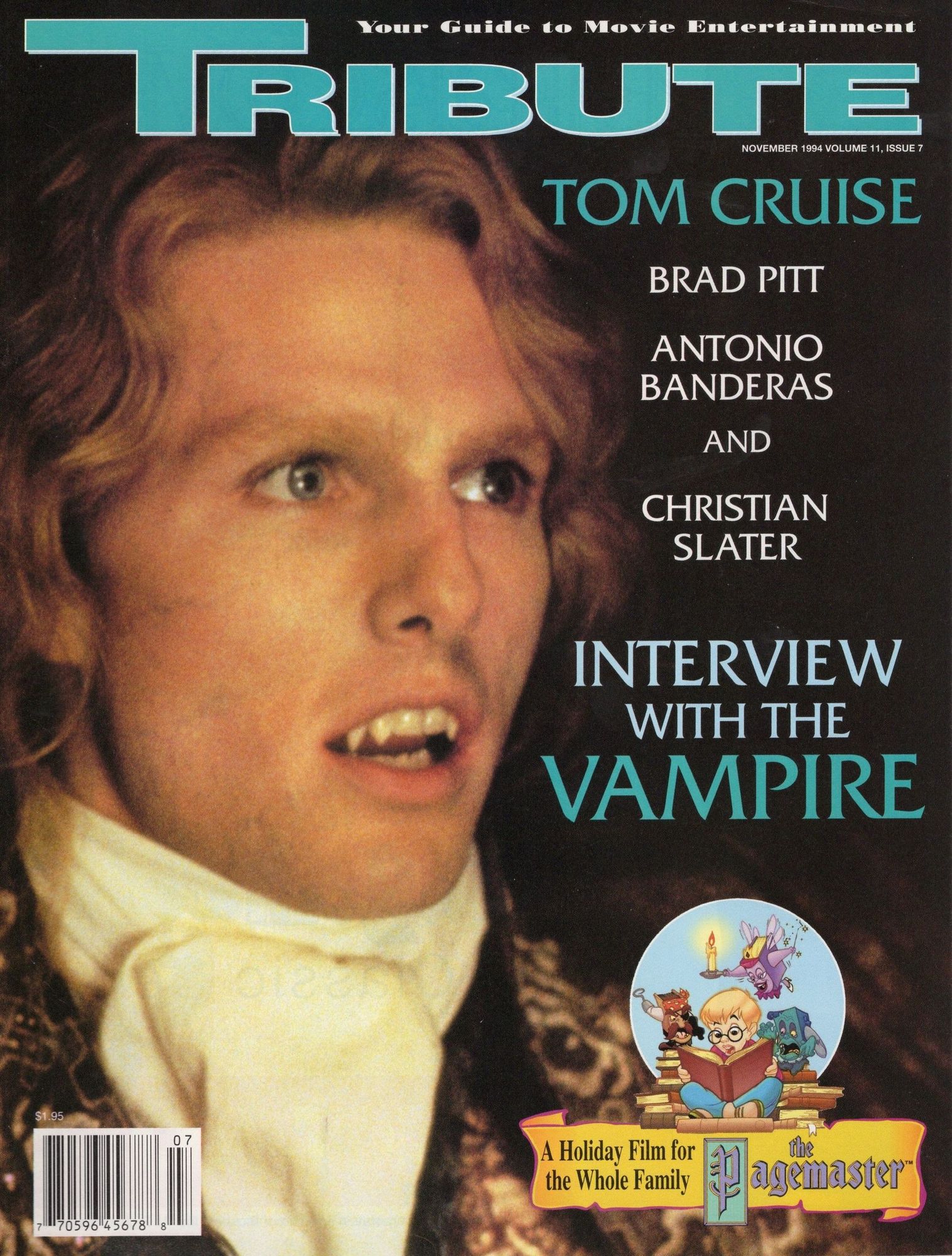 TRIBUTE magazine side cover  Vol 11 No 7 November 1994
