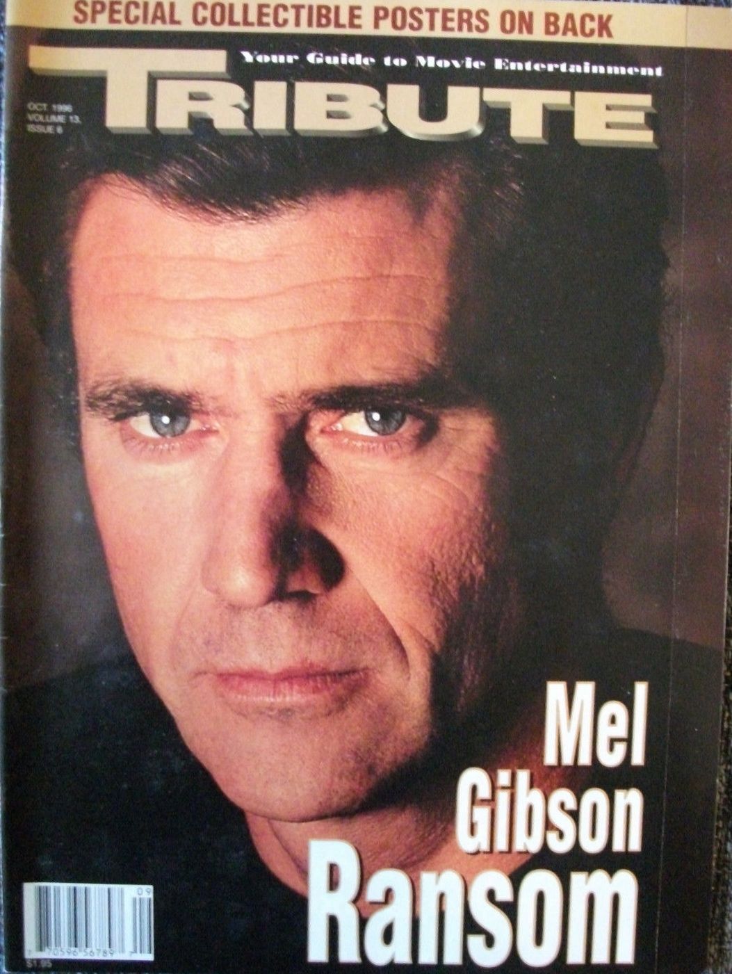 TRIBUTE magazine side cover  Vol 13 No 6 October 1996