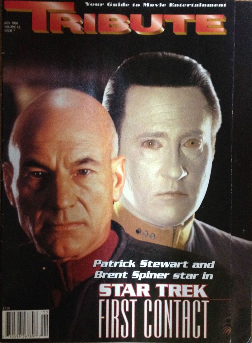 TRIBUTE magazine side cover  Vol 13 No 7 November 1996
