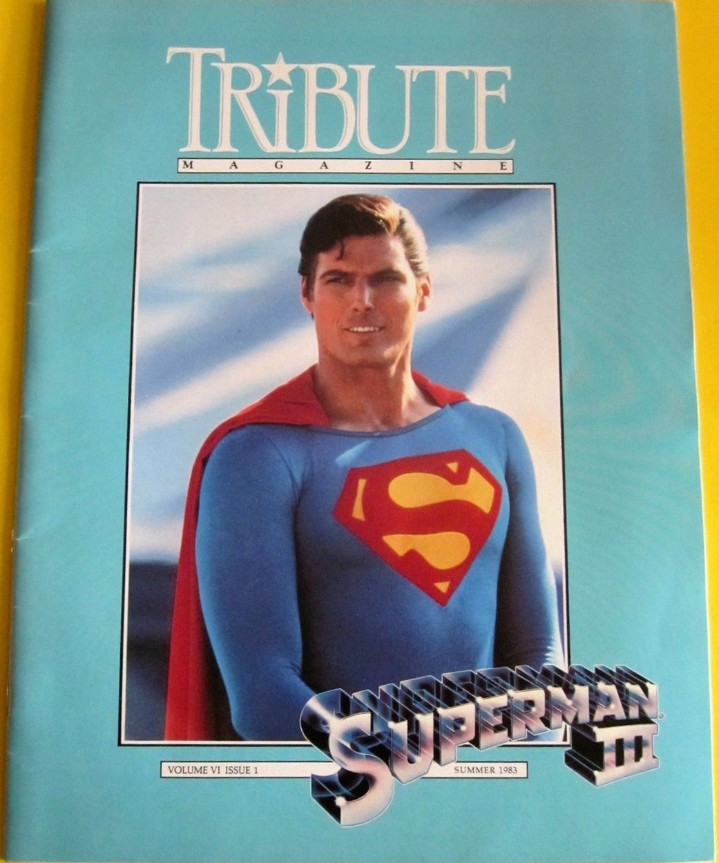 TRIBUTE magazine side cover  Vol 6 No 1 Summer 1983