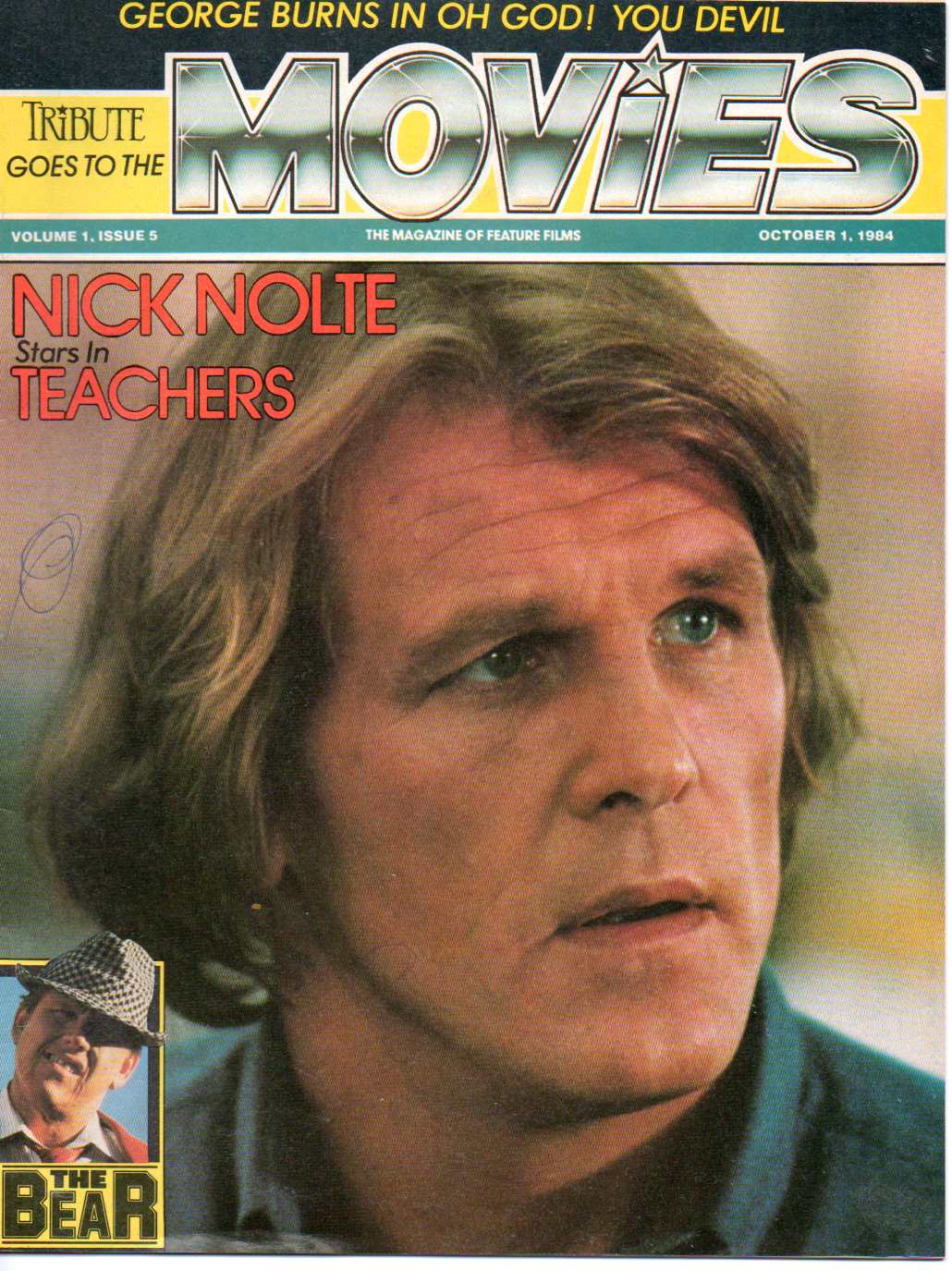 TRIBUTE magazine side cover  Vol 1 # 5  October 1984