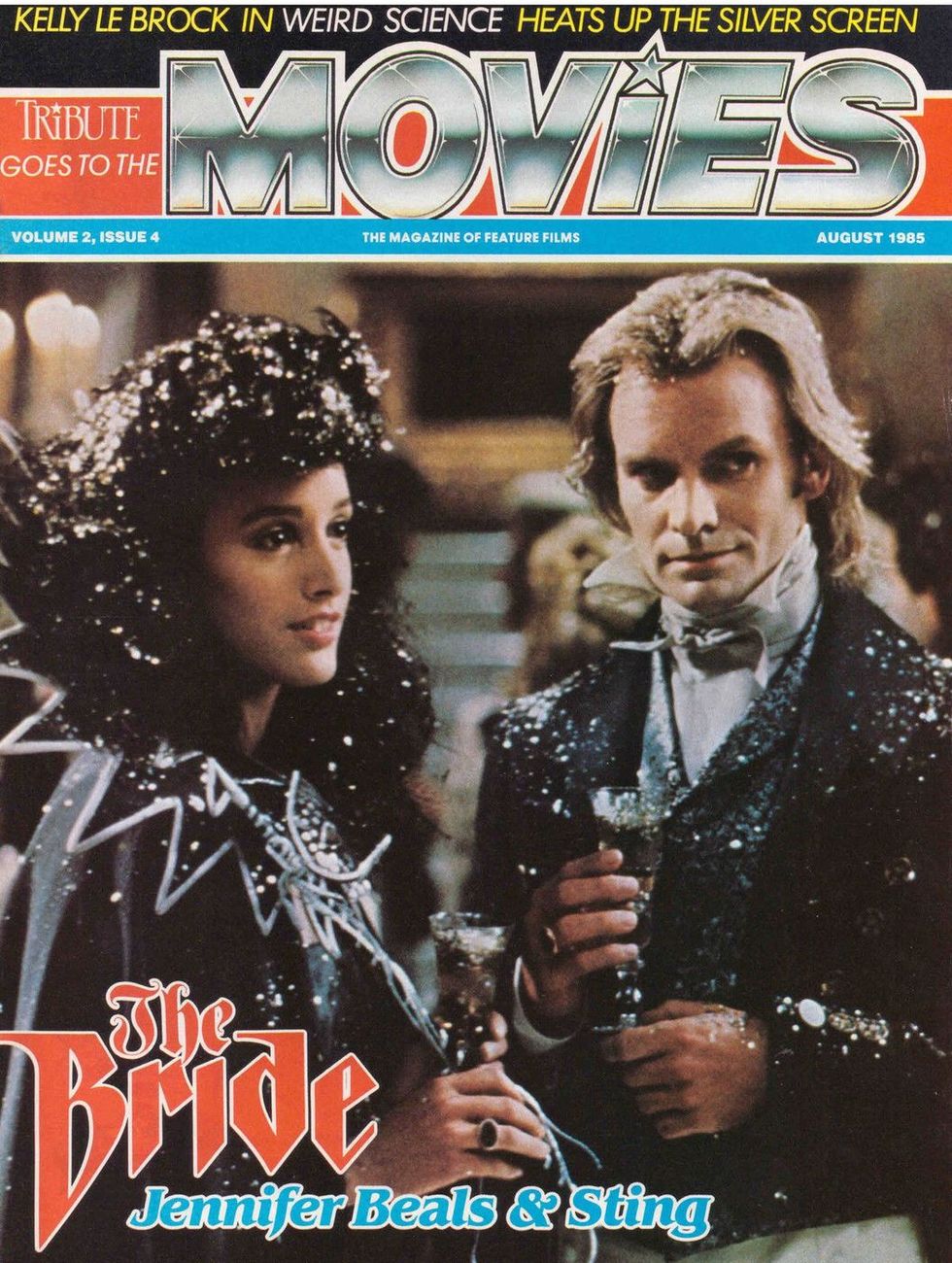 TRIBUTE magazine side cover  Vol 2 No 4 August 1985
