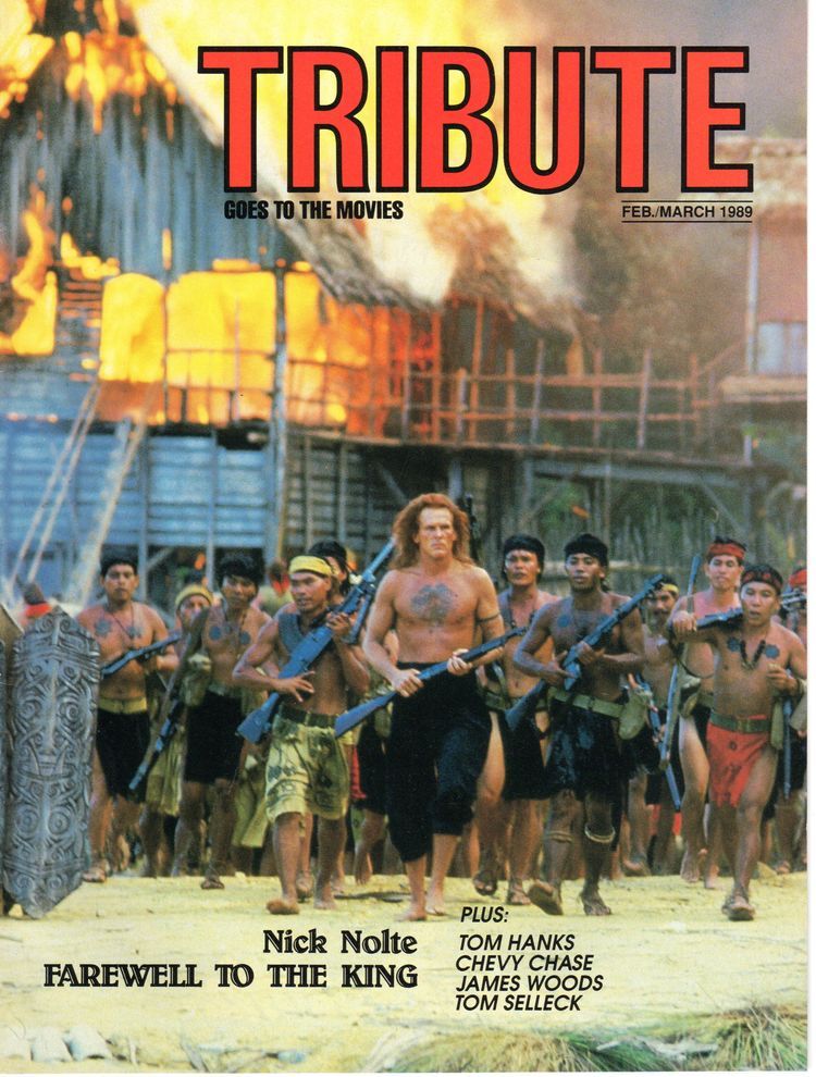 TRIBUTE magazine side cover  Vol 6 # 1 February/March 1989