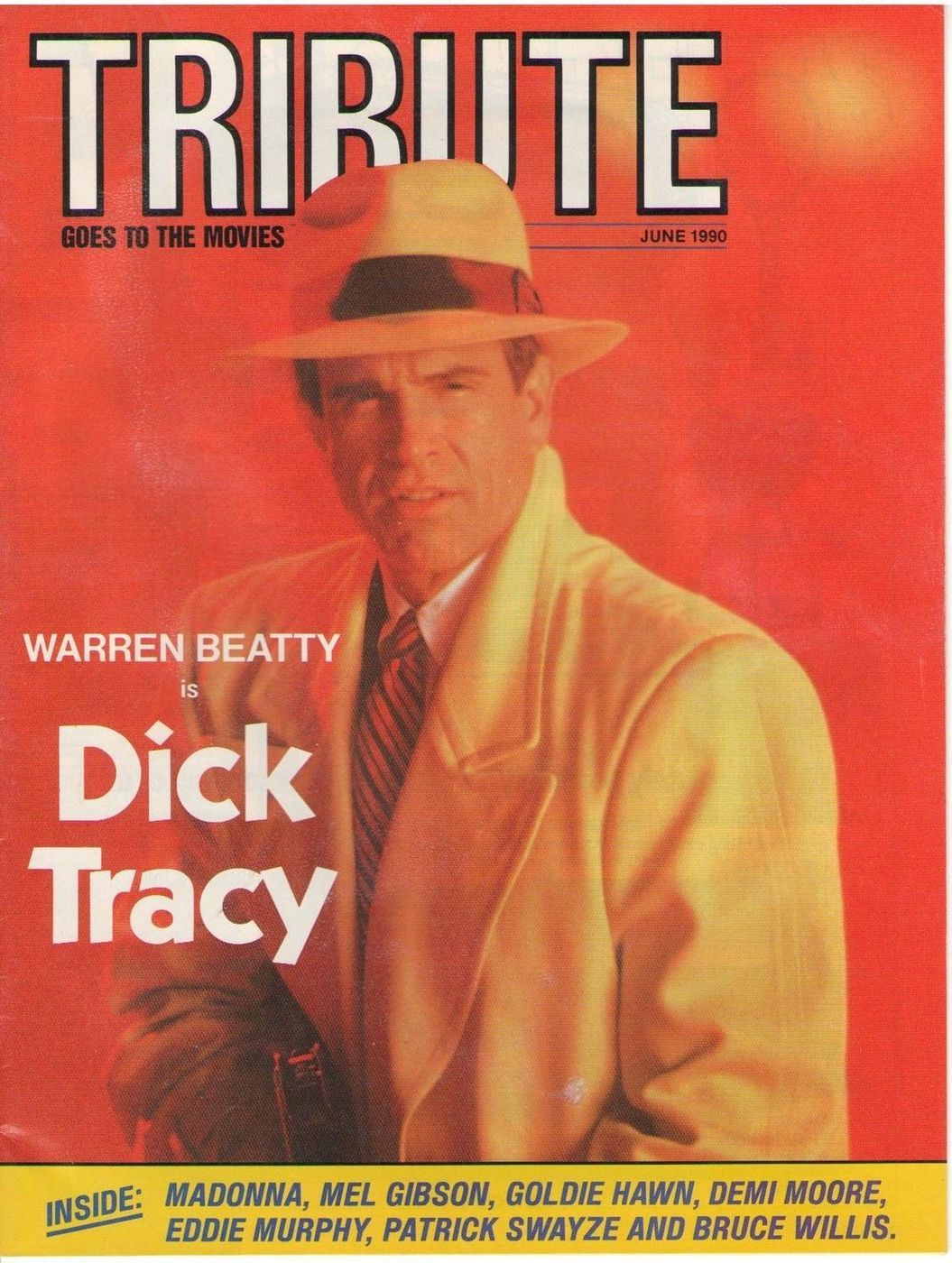 TRIBUTE magazine side cover  Vol 7 No 3 June 1990