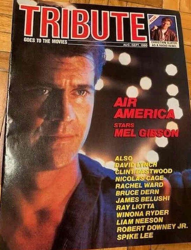 TRIBUTE magazine side cover  August/September 1990