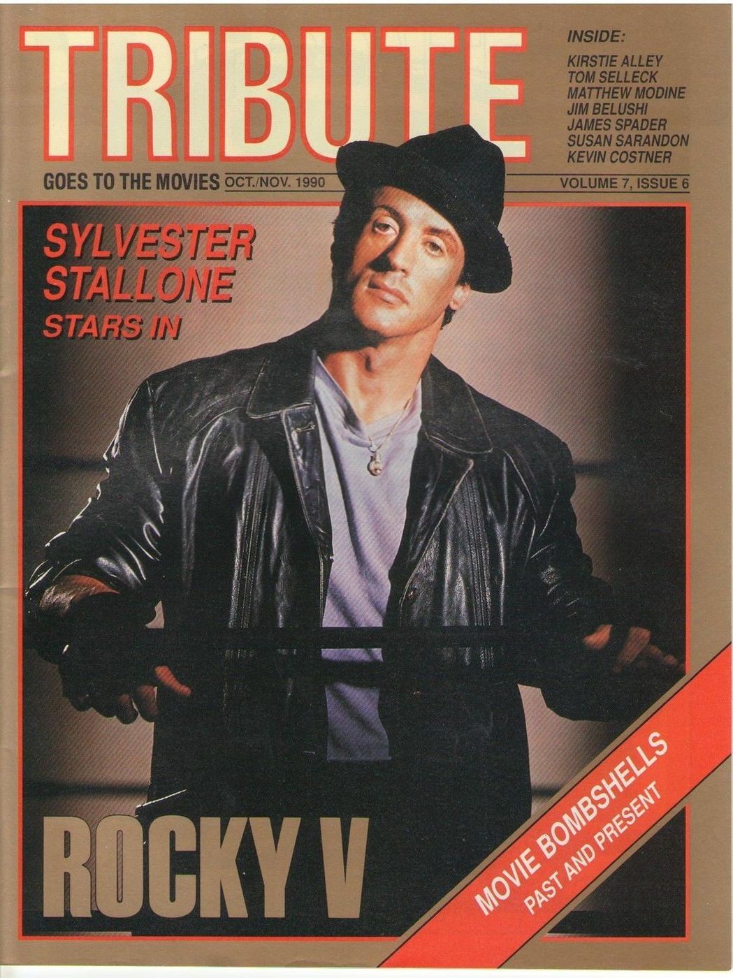 TRIBUTE magazine side cover  Vol 7 No 6 October/November 1990