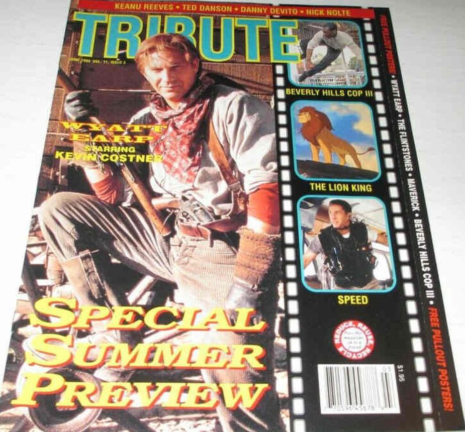 TRIBUTE magazine side cover  June 1994