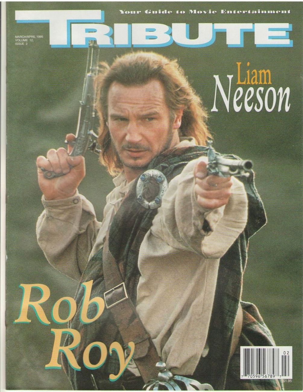 TRIBUTE magazine side cover  Vol 12 No 2 March/April 1995