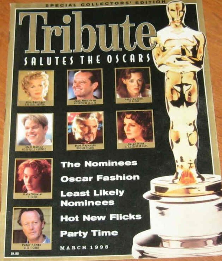 TRIBUTE magazine side cover  March 1998