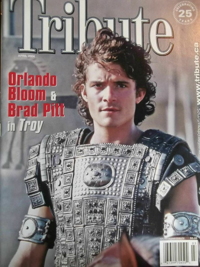 TRIBUTE magazine side cover  April 2004