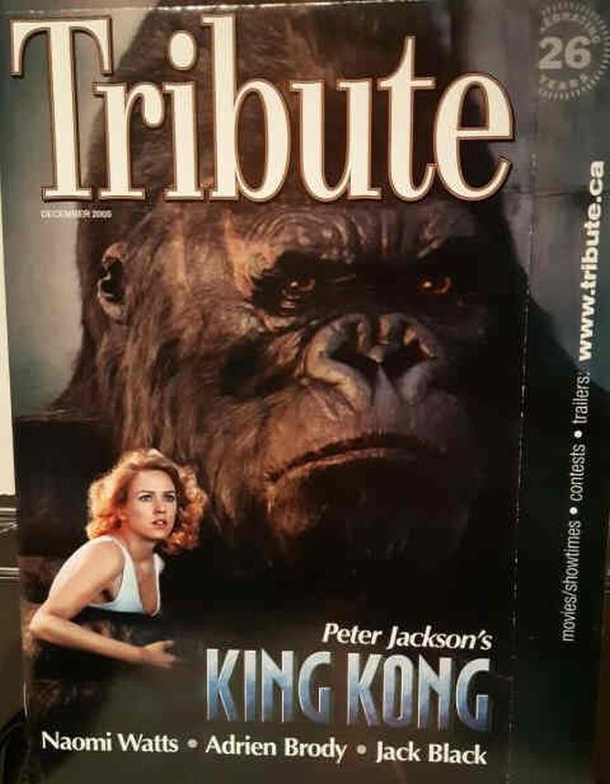 TRIBUTE magazine side cover  December 2005