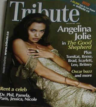 TRIBUTE magazine side cover December 2006